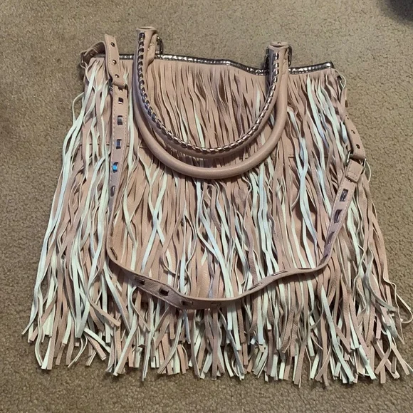 Steve Madden Bags Steve Madden Fringe Purse In Blush Poshmark